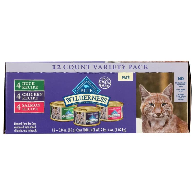 Cat Food, Duck & Salmon, 12 Pack