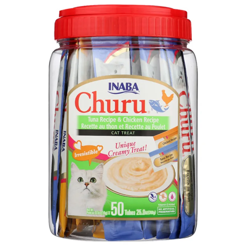 Squeeze Chicken with Tuna Cat Treats, 50 ct
