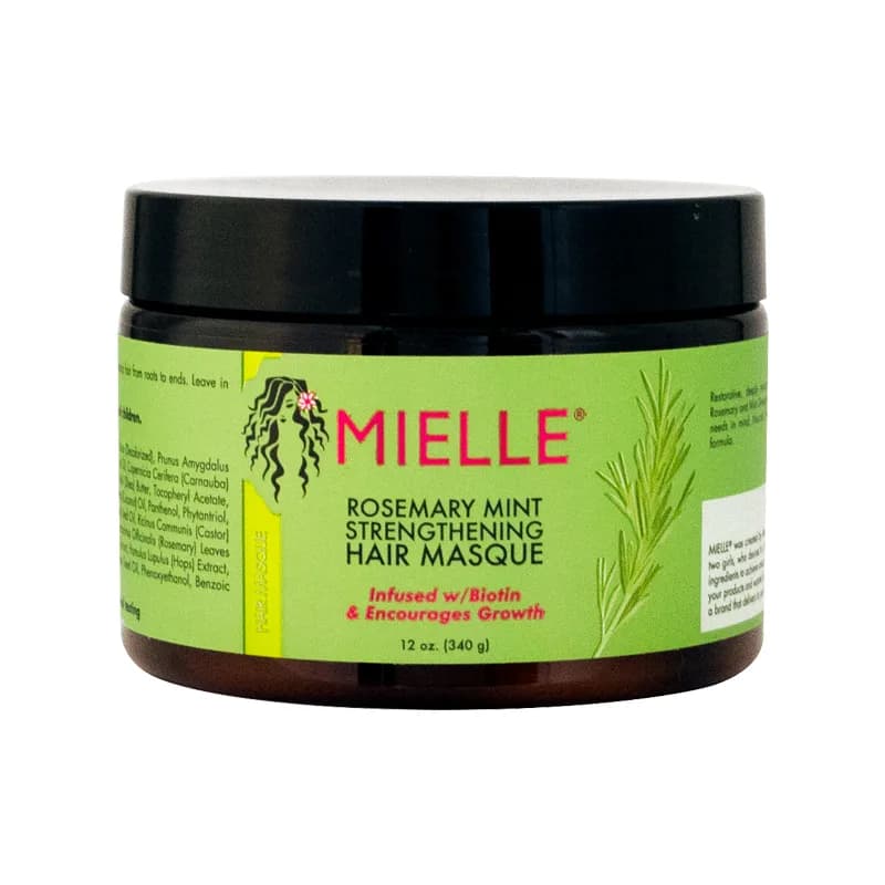 Rose Mint Strengthening Hair Masque, 12 oz
