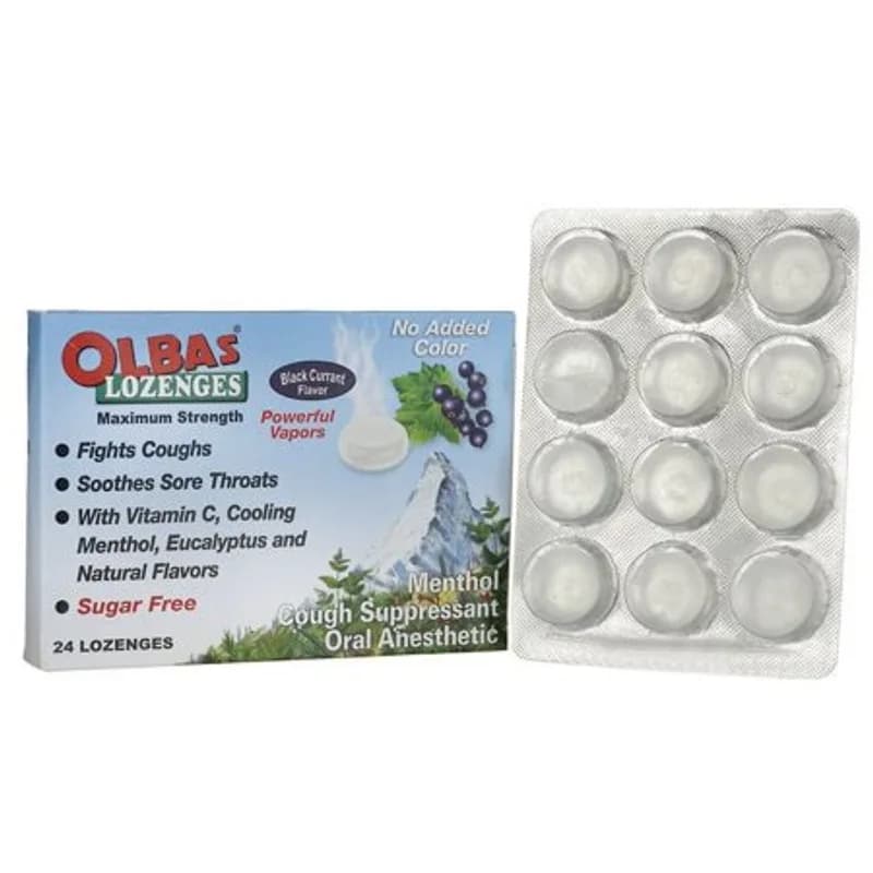Sugar-Free Black Currant Lozenges, 24 ct