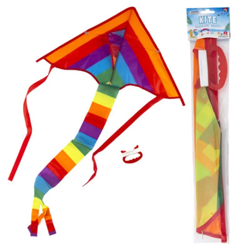 Polyester Kite, Triangle, Multicolor Stripe