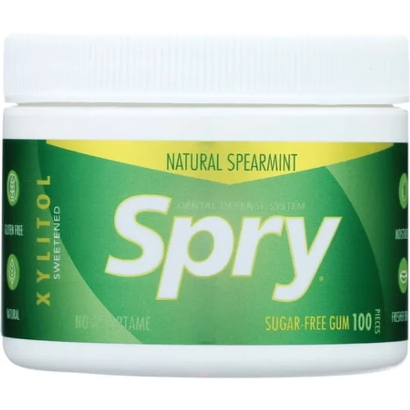 Spearmint Chewing Gum, 100 ct