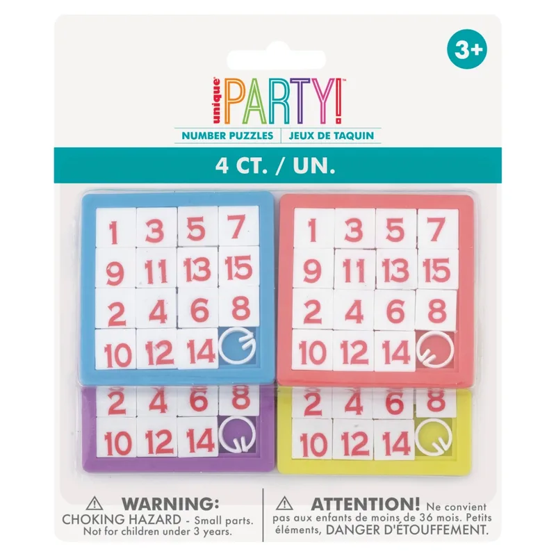 Number Puzzles, 4 ct